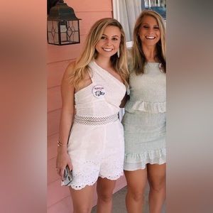 Endless Rose white lace romper